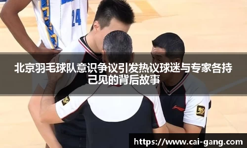北京羽毛球队意识争议引发热议球迷与专家各持己见的背后故事